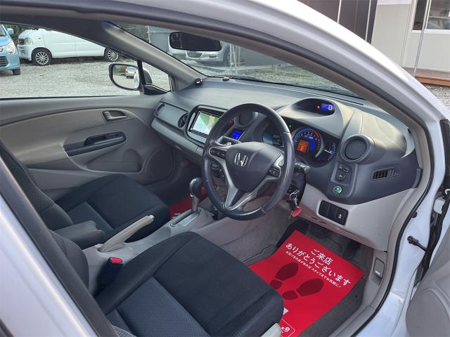 インサイト LS ケンウッド製SDナビ(ツイーター付) フルセグTV Bluetooth CD、DVD コムテック製前後ドラレコ パドルシフト Bカメラ ETC 室内球LED ディーラー整備車両 社外16インチAW(55枚目)