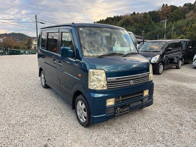 エブリイワゴン ＰＺターボ　ターボ車　フォグランプ　クラリオン製ＨＤＤナビ　ＣＤＤＶＤ　ＥＴＣ　左側電動スライドドア　ドアバイザー　純正１３インチＡＷ　ダブルエアバッグ　マニュアルエアコン　盗難防止　パワーウィンド　フルフラット（6枚目）