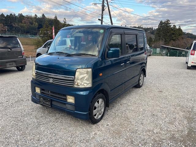 エブリイワゴン ＰＺターボ　ターボ車　フォグランプ　クラリオン製ＨＤＤナビ　ＣＤＤＶＤ　ＥＴＣ　左側電動スライドドア　ドアバイザー　純正１３インチＡＷ　ダブルエアバッグ　マニュアルエアコン　盗難防止　パワーウィンド　フルフラット（7枚目）