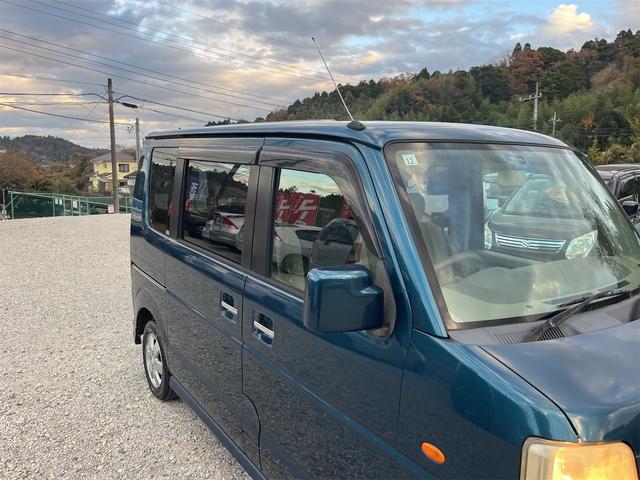エブリイワゴン ＰＺターボ　ターボ車　フォグランプ　クラリオン製ＨＤＤナビ　ＣＤＤＶＤ　ＥＴＣ　左側電動スライドドア　ドアバイザー　純正１３インチＡＷ　ダブルエアバッグ　マニュアルエアコン　盗難防止　パワーウィンド　フルフラット（80枚目）