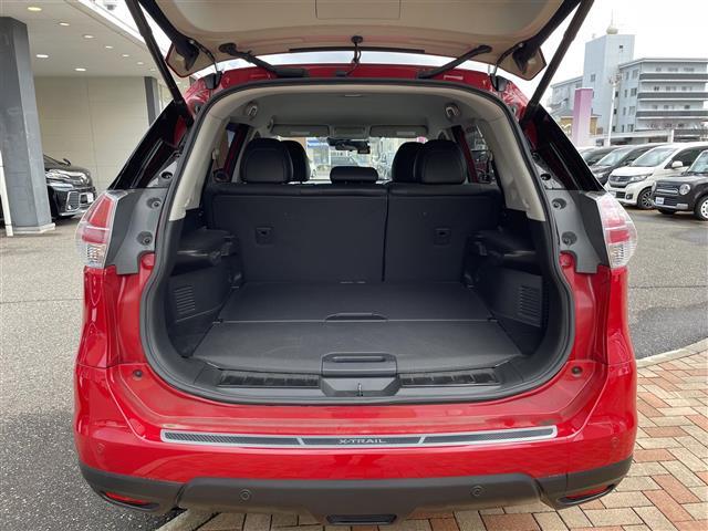 エクストレイル ２０Ｘ　エマージェンシーブレーキパッケージ　プッシュスタート　ワンセグＴＶ（走行時視聴不可）　Ｂｌｕｅｔｏｏｔｈ接続可　ＣＤ、ＤＶＤ、ＡＭ、ＦＭ視聴可　全方位カメラ　ドラレコ　シートヒーター（Ｄ席Ｎ席）　オートバックドア　ウインカーミラー（18枚目）