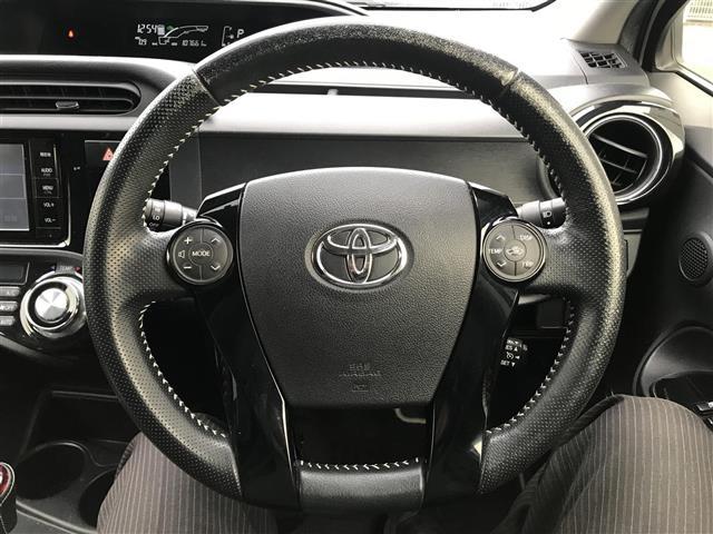 アクア G G’s 禁煙車/カーナビ/スマートキー/プッシュスタート/バックカメラ/ETC/ドライブレコーダー/クルーズコントロール/シートヒーター/ステアリングリモコン/オートライト/電格ミラー/防眩ミラー(11枚目)