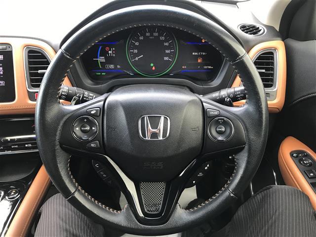 ヴェゼル ハイブリッドZ 禁煙車/カーナビ/スマートキー/バックカメラ/ETC/クルーズコントロール/衝突軽減システム/シートヒーター/ルーフレール/チップアップシート/ステアリングリモコン/パドルシフト/オートライト(11枚目)