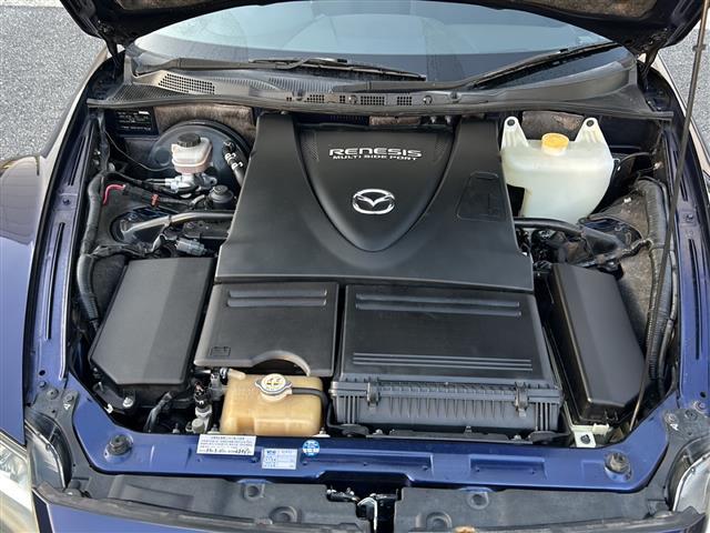 RX-8 タイプG アルパイン製純正HDDナビ(CD/DVD/DTV) バックカメラ ETC 前方ドライブレコーダー ステアリングスイッチ パドルシフト 純正フロアマット 社外18インチAW(41枚目)