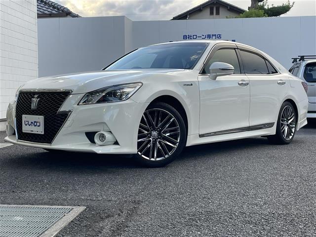 クラウンハイブリッド アスリート 純正ナビ フルセグTV バックカメラ デュアルエアコン クルーズコントロール 革巻きステアリング ステアリングスイッチ シートヒーター(前席) ETC ドアバイザー フォグランプ 電格ウィンカーミラー(26枚目)