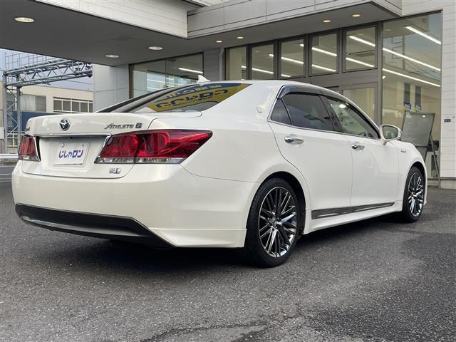 クラウンハイブリッド アスリート 純正ナビ フルセグTV バックカメラ デュアルエアコン クルーズコントロール 革巻きステアリング ステアリングスイッチ シートヒーター(前席) ETC ドアバイザー フォグランプ 電格ウィンカーミラー(29枚目)