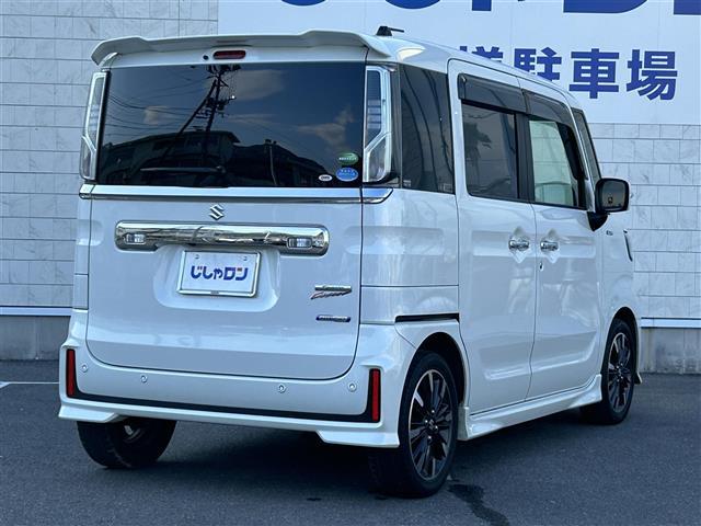 スペーシアカスタム ハイブリッドＸＳターボ　両側パワースライドドア　ナビ　バックカメラ　衝突被害軽減ブレーキ　レーンアシスト　シートヒーター　ハーフレザーシート　ＬＥＤヘッドライト　ドラレコ　パドルシフト　コーナーセンサー　アイドリングストップ（35枚目）