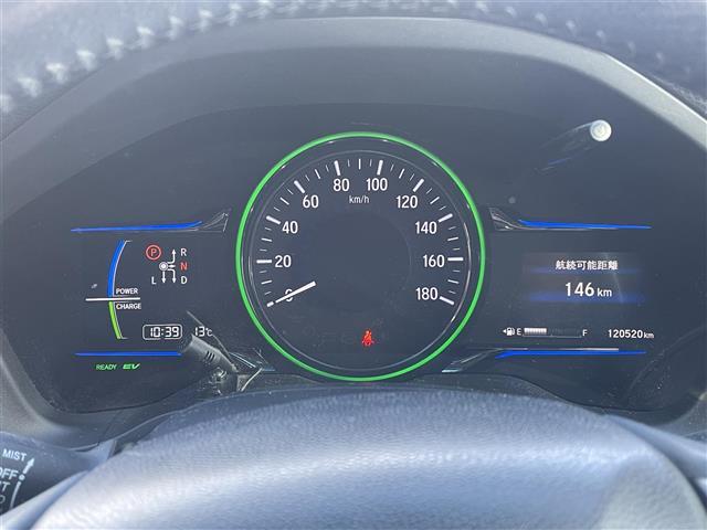 ヴェゼル ハイブリッドX プッシュスタート 純正ナビ ブルートゥース フルセグTV バックカメラ クルコン シートヒーター ETC ドアバイザー パドルシフト(9枚目)