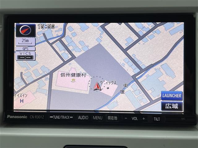 ハスラー G 純正ナビ バックカメラ 衝突軽減ブレーキ ベンチシート フルセグTV Bluetooth シートヒーター 純正フロアマット 純正アルミホイール ドアバイザー スマートキー スペアキー1本(3枚目)