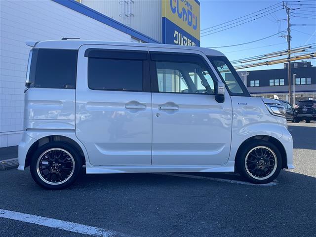 スペーシアカスタム ハイブリッドＧＳ　社外ナビ（ＣＤ　ＤＶＤ　フルセグＴＶ）　バックカメラ　片側パワースライドドア　アイドリングストップ　シートヒーター　ＥＴＣ　社外アルミ　プッシュスタート　スマートキー　ＬＥＤヘッドライト（36枚目）