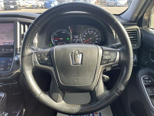 クラウンハイブリッド アスリートS 純正ナビ/Bluetooth/アラウンドビューモニター/パワーシート/シートヒーター/ステアリングヒーター/ETC/インテリジェントクリアランスソナー(10枚目)