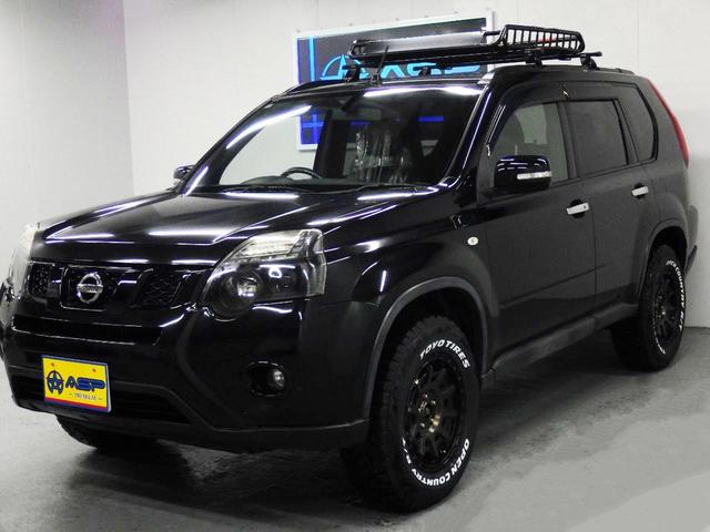 エクストレイル ２０Ｘｔｔ　４ＷＤ　リフトアップ　社外１６インチＡＷ　ＴＯＹＯオープンカントリー　黒革シートヒータ　ルーフキャリア＆ラック　純正ＨＤＤナビ　地デジＴＶ　バックカメラ　インナーブラックライト加工　ブラックグリル（15枚目）