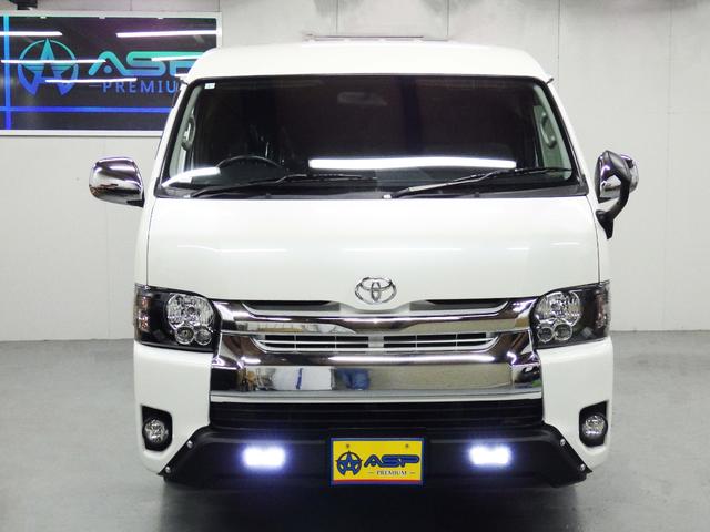 ハイエースワゴン ＧＬ　純正ＳＤナビ　バックカメラ　ＥＴＣ　社外グリル　地デジ　左側パワースライド　社外ヘッドライト　ドアバイザー　メッキドアミラー　４型フェイス（5枚目）