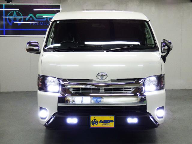 ハイエースワゴン ＧＬ　純正ＳＤナビ　バックカメラ　ＥＴＣ　社外グリル　地デジ　左側パワースライド　社外ヘッドライト　ドアバイザー　メッキドアミラー　４型フェイス（6枚目）