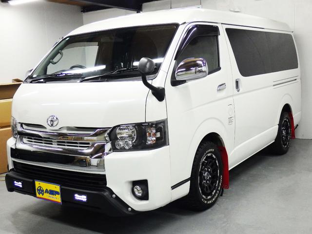 ハイエースワゴン ＧＬ　純正ＳＤナビ　バックカメラ　ＥＴＣ　社外グリル　地デジ　左側パワースライド　社外ヘッドライト　ドアバイザー　メッキドアミラー　４型フェイス（10枚目）