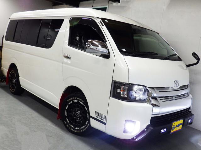 ハイエースワゴン ＧＬ　純正ＳＤナビ　バックカメラ　ＥＴＣ　社外グリル　地デジ　左側パワースライド　社外ヘッドライト　ドアバイザー　メッキドアミラー　４型フェイス（14枚目）