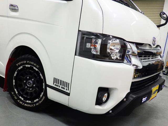ハイエースワゴン ＧＬ　純正ＳＤナビ　バックカメラ　ＥＴＣ　社外グリル　地デジ　左側パワースライド　社外ヘッドライト　ドアバイザー　メッキドアミラー　４型フェイス（51枚目）