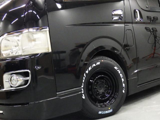 ハイエースバン ロングスーパーＧＬ　社外ＨＤＤナビ　ＥＴＣ　キーレス　シートカバー　木目パネル　ワンセグ　社外テール　フロントサイドリアエアロ　両側イージークローズ（6枚目）