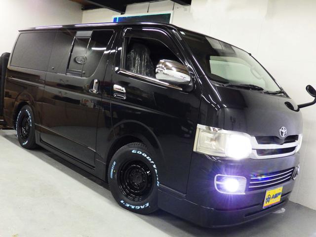 ハイエースバン ロングスーパーＧＬ　社外ＨＤＤナビ　ＥＴＣ　キーレス　シートカバー　木目パネル　ワンセグ　社外テール　フロントサイドリアエアロ　両側イージークローズ（17枚目）