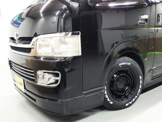 ハイエースバン ロングスーパーＧＬ　社外ＨＤＤナビ　ＥＴＣ　キーレス　シートカバー　木目パネル　ワンセグ　社外テール　フロントサイドリアエアロ　両側イージークローズ（53枚目）