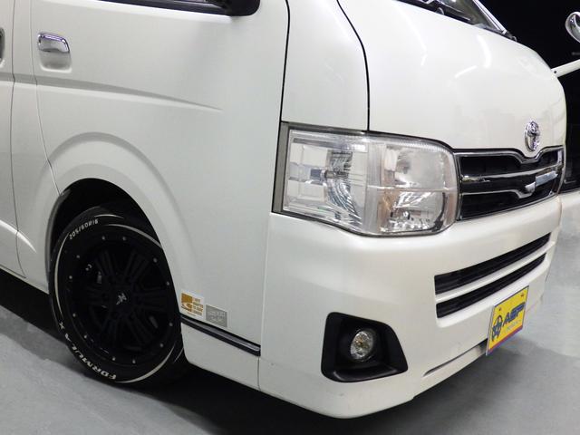 ハイエースバン ロングスーパーGL 社外エアロ 社外16インチAW ルーフスポイラーカバー ローダウン 社外SDナビ バックカメラ 両側スライドドア ETC 地デジ キーレス ドアバイザー(51枚目)