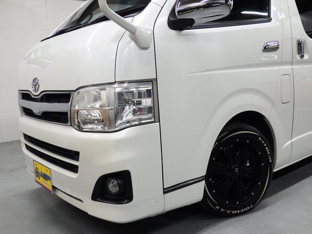 ハイエースバン ロングスーパーGL 社外エアロ 社外16インチAW ルーフスポイラーカバー ローダウン 社外SDナビ バックカメラ 両側スライドドア ETC 地デジ キーレス ドアバイザー(52枚目)