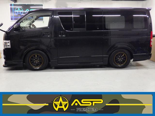 ハイエースバン ロングスーパーＧＬ　ワンオーナー　モデリスタエアロ　社外１５インチＡＷ　社外ＳＤナビ　バックカメラ　ＥＴＣ　ウッドコンビハンドル　ベッドキット　フェンダーカバー　ボンネットスポイラー　サイドエアロ　ローダウン（19枚目）