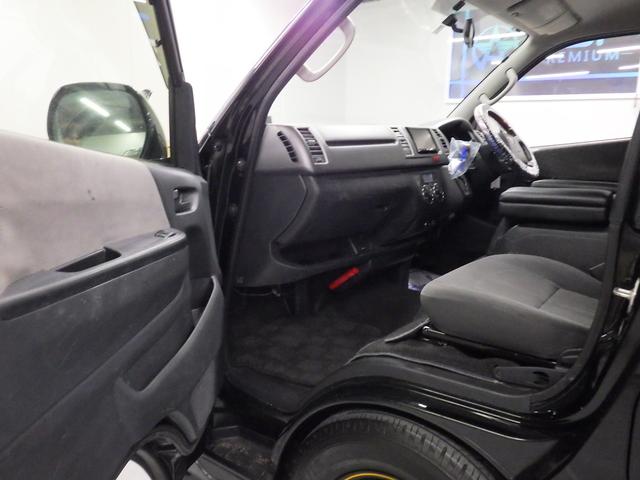 ハイエースバン ロングスーパーＧＬ　ワンオーナー　モデリスタエアロ　社外１５インチＡＷ　社外ＳＤナビ　バックカメラ　ＥＴＣ　ウッドコンビハンドル　ベッドキット　フェンダーカバー　ボンネットスポイラー　サイドエアロ　ローダウン（36枚目）