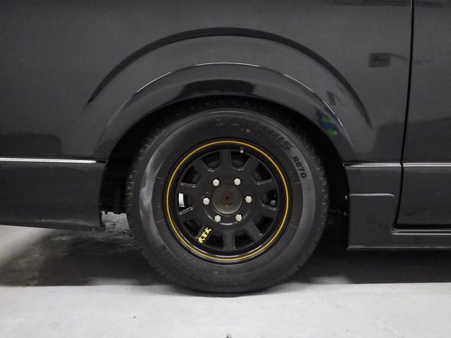 ハイエースバン ロングスーパーＧＬ　ワンオーナー　モデリスタエアロ　社外１５インチＡＷ　社外ＳＤナビ　バックカメラ　ＥＴＣ　ウッドコンビハンドル　ベッドキット　フェンダーカバー　ボンネットスポイラー　サイドエアロ　ローダウン（41枚目）