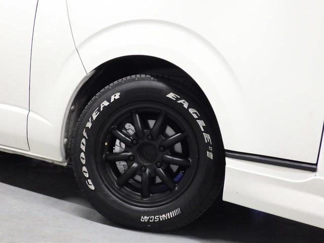 ハイエースバン ロングスーパーGL アルパインHDDナビ バックカメラ ETC HID 地デジ フリップダウンモニター 両側スライドドア 高さ調整リクライニングベッドキット ドアバイザー 社外16インチAW ローダウン(56枚目)