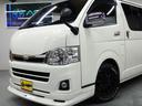 ハイエースバン ロングスーパーGL アルパインHDDナビ バックカメラ ETC HID 地デジ フリップダウンモニター 両側スライドドア 高さ調整リクライニングベッドキット ドアバイザー 社外16インチAW ローダウン(4枚目)