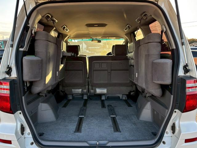 アルファードＧ 　ＡＳ　プライムセレクション・ナビ・バックモニター・両側電動スライドドア・社外ＡＷ・電動格納ミラー・キーレス・オートエアコン・８人乗り（26枚目）