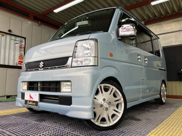 エブリイワゴン ＰＺターボ　片側電動　ＲＳＲ車高調　社外１６インチＡＷ　ナビフルセグＴＶ　ＥＴＣ　前後ドラレコ　エンジンスターター　ＧＰＳレーダー　シートカバー　キーレス　社外エアクリ　ウインカーミラー　ＬＥＤライト＆フォグ（2枚目）