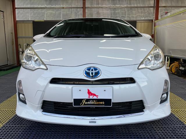 アクア Ｇ　モデリスタエアロ　モデリスタアルミ　純正ナビ　フルセグＴＶ　Ｂカメラ　Ｂｌｕｅｔｏｏｔｈ　ＥＴＣ　スマートキー　Ｐスタート　シートヒーター　オートライト　オートＡＣ　ドアバイザー　タイミングチェーン（3枚目）