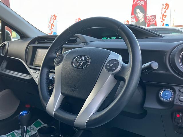 アクア Ｇ　モデリスタエアロ　モデリスタアルミ　純正ナビ　フルセグＴＶ　Ｂカメラ　Ｂｌｕｅｔｏｏｔｈ　ＥＴＣ　スマートキー　Ｐスタート　シートヒーター　オートライト　オートＡＣ　ドアバイザー　タイミングチェーン（37枚目）