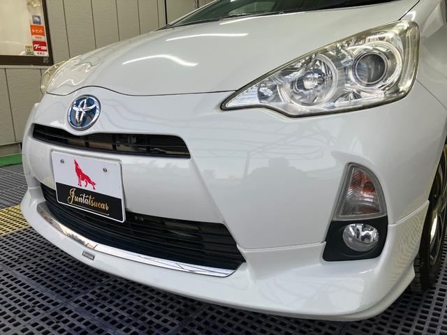 アクア Ｇ　モデリスタエアロ　モデリスタアルミ　純正ナビ　フルセグＴＶ　Ｂカメラ　Ｂｌｕｅｔｏｏｔｈ　ＥＴＣ　スマートキー　Ｐスタート　シートヒーター　オートライト　オートＡＣ　ドアバイザー　タイミングチェーン（71枚目）