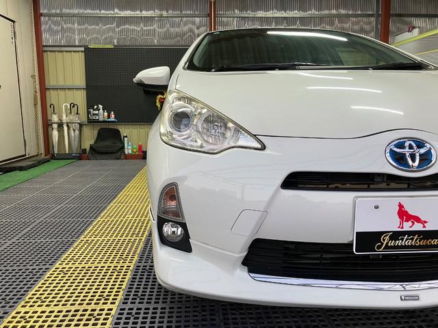 アクア Ｇ　モデリスタエアロ　モデリスタアルミ　純正ナビ　フルセグＴＶ　Ｂカメラ　Ｂｌｕｅｔｏｏｔｈ　ＥＴＣ　スマートキー　Ｐスタート　シートヒーター　オートライト　オートＡＣ　ドアバイザー　タイミングチェーン（75枚目）