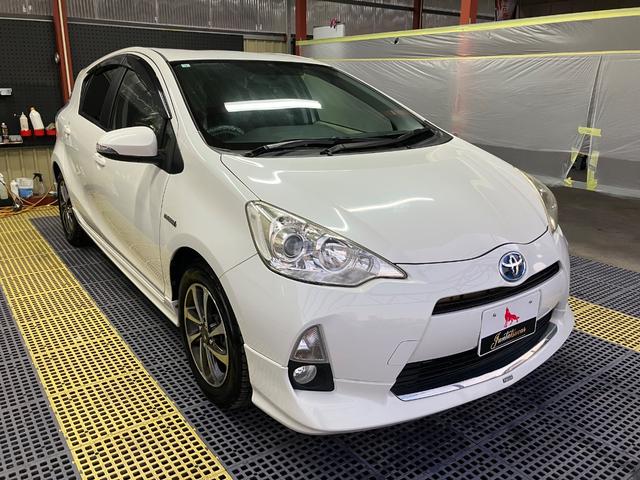 アクア Ｇ　モデリスタエアロ　モデリスタアルミ　純正ナビ　フルセグＴＶ　Ｂカメラ　Ｂｌｕｅｔｏｏｔｈ　ＥＴＣ　スマートキー　Ｐスタート　シートヒーター　オートライト　オートＡＣ　ドアバイザー　タイミングチェーン（77枚目）