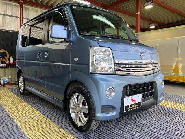 エブリイワゴン ＰＺターボスペシャル　後期型　両側電動スライドドア　オートステップ　ナビフルセグＴＶ　Ｂｌｕｅｔｏｏｔｈ　センタースピーカー　キーレス　オートＡＣ　ＨＩＤヘッドライト　ドアバイザーフォグランプ純正アルミ　タイミングチェーン（7枚目）