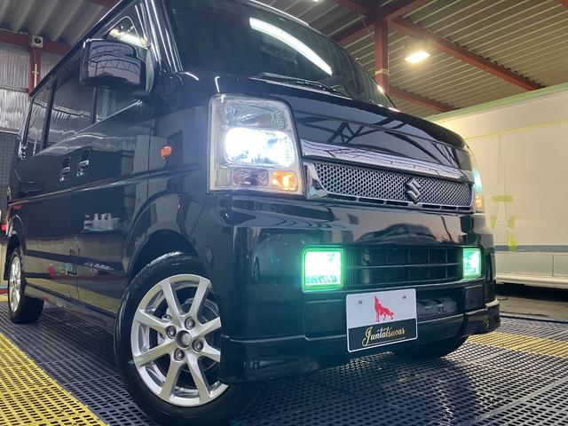 エブリイワゴン ＰＺターボスペシャル　ハイルーフ　両側電動スライドドア　オートステップ　ナビフルセグＴＶ　Ｂカメラ　Ｂｌｕｅｔｏｏｔｈ　ＥＴＣ　シートカバー　キーレス　オートＡＣ　社外ピアノブラックパネル　ウッドハンドル　ＨＩＤライト（57枚目）