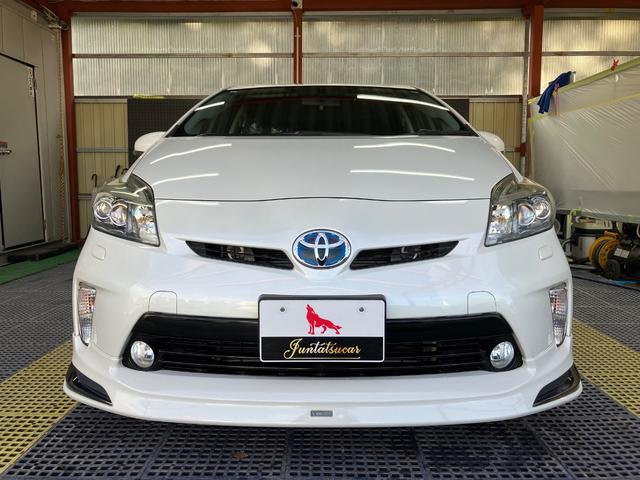 プリウス Ｓツーリングセレクション　後期型　ワンオーナー　モデリスタエアロ　純正ナビ　フルセグＴＶ　Ｂカメラ　Ｂｌｕｅｔｏｏｔｈ　ＥＴＣ　ＬＥＤヘッドライト　スマートキー　Ｐスタート　オートライト　ウインカーミラー　タイミングチェーン（3枚目）