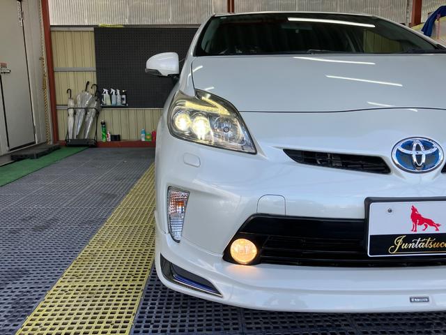 プリウス Ｓツーリングセレクション　後期型　ワンオーナー　モデリスタエアロ　純正ナビ　フルセグＴＶ　Ｂカメラ　Ｂｌｕｅｔｏｏｔｈ　ＥＴＣ　ＬＥＤヘッドライト　スマートキー　Ｐスタート　オートライト　ウインカーミラー　タイミングチェーン（75枚目）