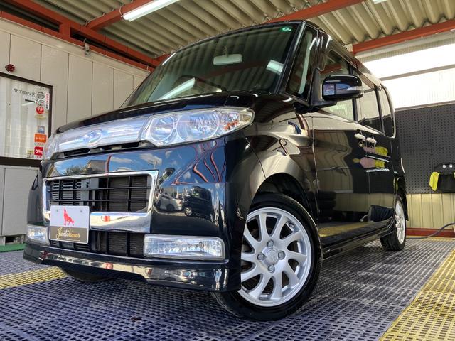 タント カスタムＲＳ　ターボ　片側電動スライドドア　モモステ　スマートキー　オートＡＣ　盗難防止システム　ウインカーミラー　ＨＩＤヘッドライト　フォグランプ　１５インチアルミ　ドアバイザー　タイミングチェーン（2枚目）