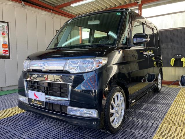 タント カスタムＲＳ　ターボ　片側電動スライドドア　モモステ　スマートキー　オートＡＣ　盗難防止システム　ウインカーミラー　ＨＩＤヘッドライト　フォグランプ　１５インチアルミ　ドアバイザー　タイミングチェーン（6枚目）