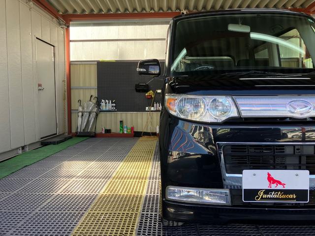タント カスタムＲＳ　ターボ　片側電動スライドドア　モモステ　スマートキー　オートＡＣ　盗難防止システム　ウインカーミラー　ＨＩＤヘッドライト　フォグランプ　１５インチアルミ　ドアバイザー　タイミングチェーン（73枚目）