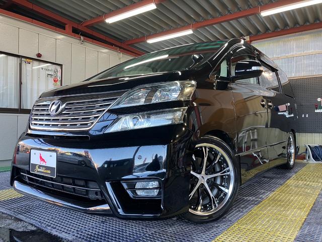 ヴェルファイア ２．４Ｚ　プラチナムセレクション　タナベ車高調　ＷＯＲＫ１９インチＡＷ　両側電動　パワーバックドア　ナビフルセグＴＶ　Ｂカメラ　ＤＶＤ　フリップダウンモニター　社外ツイーター　前後ソナーＥＴＣ　スマートキー　オートライト　ＨＩＤライト（2枚目）
