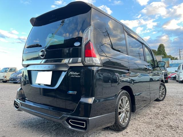 セレナ ライダー　ＥＴＣ　全周囲カメラ　ナビ　ＴＶ　クリアランスソナー　オートクルーズコントロール　パークアシスト　衝突被害軽減システム　両側電動スライドドア　スマートキー　アイドリングストップ　電動格納ミラー（14枚目）