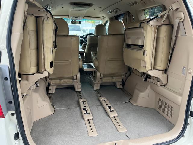 アルファードハイブリッド Ｇ　４ＷＤ　ＥＴＣ　全周囲カメラ　ナビ　ＴＶ　クリアランスソナー　オートクルーズコントロール　両側電動スライドドア　ＨＩＤ　スマートキー　電動格納ミラー　３列シート　パワーシート　オットマン　ＣＶＴ（52枚目）