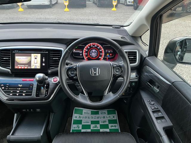 オデッセイ アブソルート　純正ナビ後席モニター全方位カメラＯＰ１８ＡＷ両側電動ドア　衝突被害軽減システム　両側電動スライドドア　ＬＥＤヘッドランプ　スマートキー　アイドリングストップ　電動格納ミラー（2枚目）