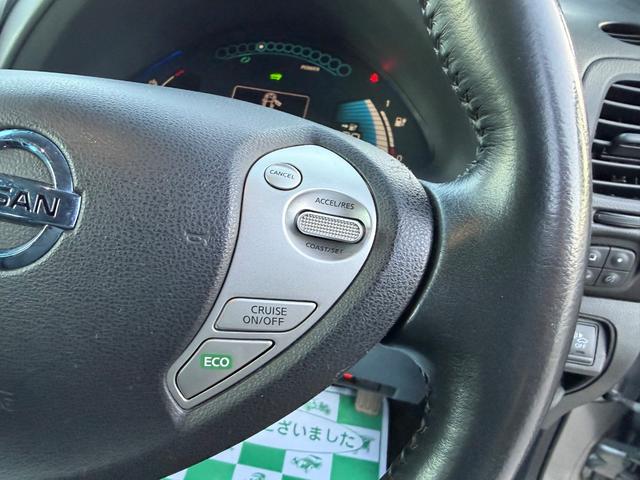 リーフ X(24kwh) ETC バックカメラ ナビ TV オートクルーズコントロール 衝突被害軽減システム スマートキー 電動格納ミラー シートヒーター CVT 盗難防止システム 衝突安全ボディ ABS ESC CD(33枚目)